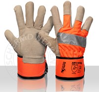 Werkhandschoen Fluoricerend Oranje