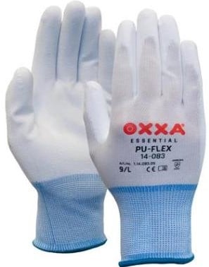 OXXA® PU-Flex 14-083 handschoen - wit - 8/m