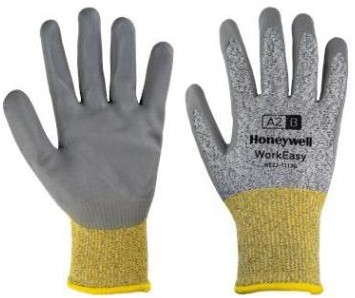 Honeywell Workeasy 13G GY PU A2/B handschoen - grijs/geel - 6/xs