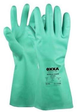 OXXA® Nitrile-Chem 41-200 handschoen - groen - 11/xxl