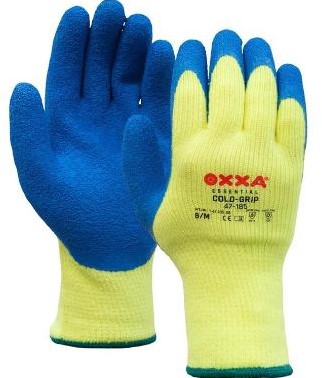 OXXA Cold-Grip 47-185 handschoen - fluo geel/blauw - 8/m