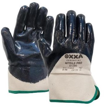 OXXA Nitrile-Pro 51-080 handschoen - blauw/wit - 10/xl
