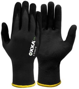 OXXA® E-Green-B 52-110 handschoen - zwart - 10/xl