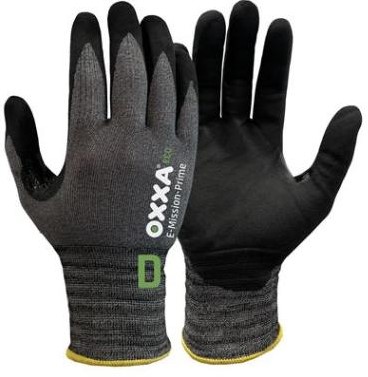 OXXA E-Mission-Prime Cut D 52-720 handschoen - zwart/grijs - 8/m