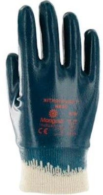 Ansell Nitrotough N650 handschoen - blauw/wit - 8