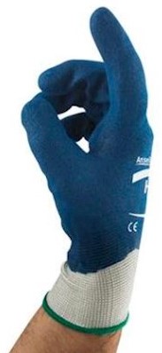Ansell HyFlex 11-919 handschoen - blauw/wit - 7