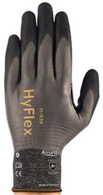 Ansell HyFlex 11-939 handschoen - grijs/zwart - 11