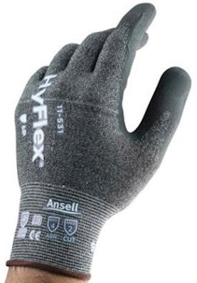 Ansell HyFlex 11-531 handschoen - grijs - 8