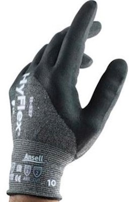 Ansell HyFlex 11-537 handschoen - grijs - 6