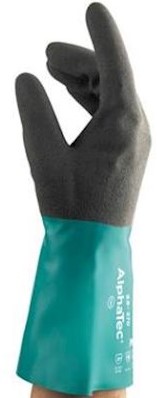 Ansell AlphaTec 58-270 handschoen - antraciet/groen - 7