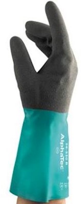 Ansell AlphaTec 58-530B handschoen - antraciet/groen - 9
