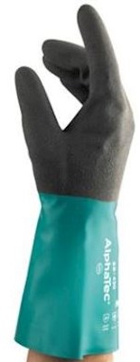 Ansell AlphaTec 58-430 handschoen - antraciet/groen - 8
