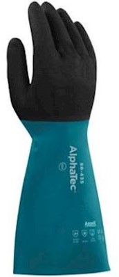 Ansell AlphaTec 58-435 handschoen - blauw/antraciet - 8