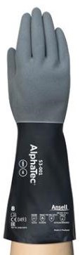Ansell AlphaTec 53-001 handschoen - zwart/grijs - 7