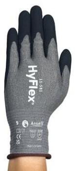 Ansell HyFlex 11-581 handschoen - zwart/grijs - 10