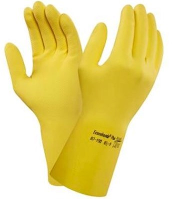 Ansell AlphaTec 87-190 handschoen - geel - 6½-7