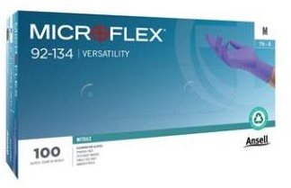 Ansell MicroFlex 92-134 handschoen - blauw - 6½-7
