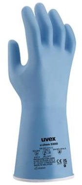 uvex u-chem 3300 handschoen - blauw - 10