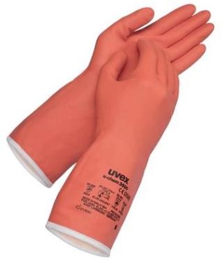 uvex u-chem 3500 handschoen - oranje - 10