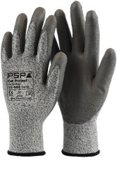 PSP 15-600 Cut Protect Cut D PU Grey Werkhandschoen