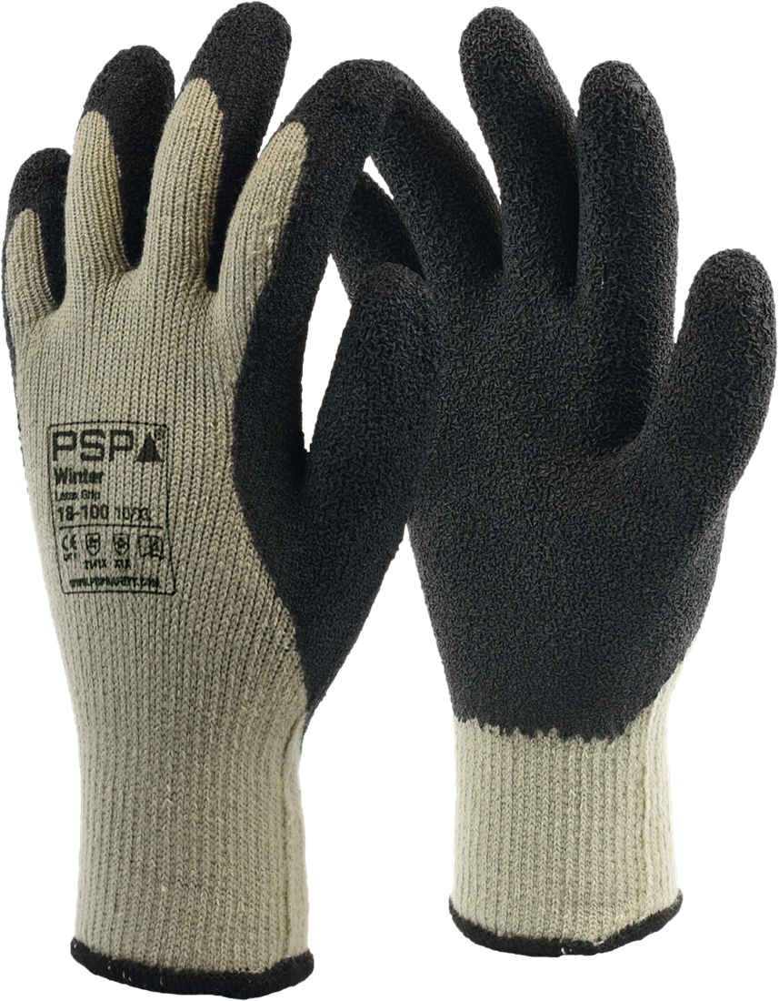 lint Tektonisch Probleem PSP 18-100 Winter Latex Winterhandschoen - grijs/zwart - 9/l | Stolwijk  Beschermd Werken