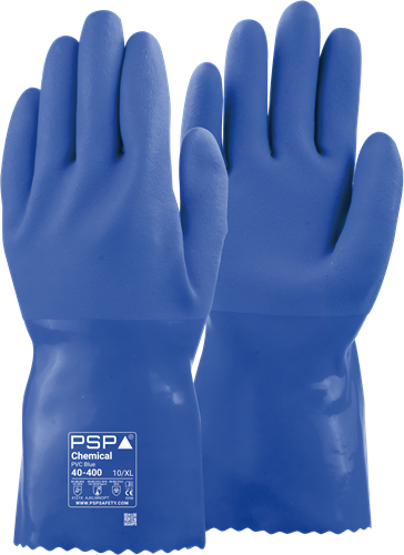PSP 40-400 Chemical PVC Blue Werkhandschoen