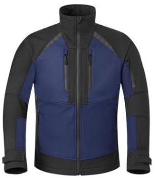 HAVEP 50461 softshell jas - blauw/zwart - s