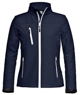 metaal band Van Santino Soul dames softshell jas - marineblauw - xxl | Stolwijk Beschermd  Werken