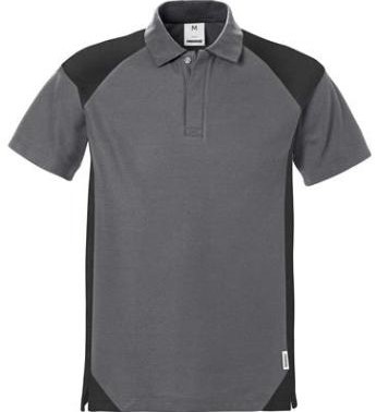 Fristads 7047 PHV poloshirt - grijs/zwart - l