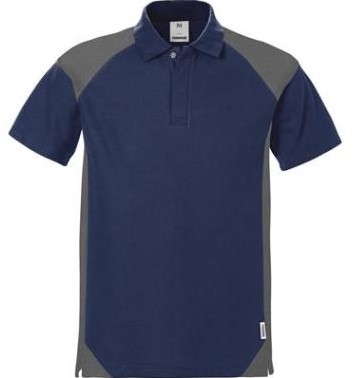 Fristads 7047 PHV poloshirt - marineblauw/grijs - l