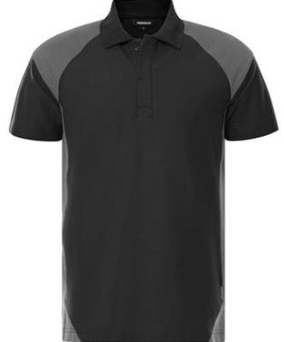 Fristads 7047 GPM poloshirt - zwart/grijs - xs