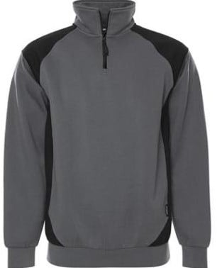 Fristads 7048 GSM sweater - grijs/zwart - xs
