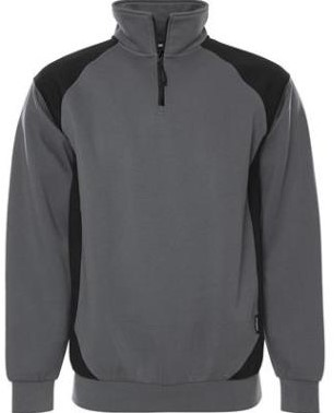 Fristads 7048 GSM sweater - grijs/zwart - l