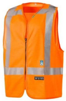 Sioen 620A Sarvan verkeersvest RWS - fluo oranje - l