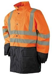 Sioen 798Z Belvill jas - fluo oranje/marineblauw - s