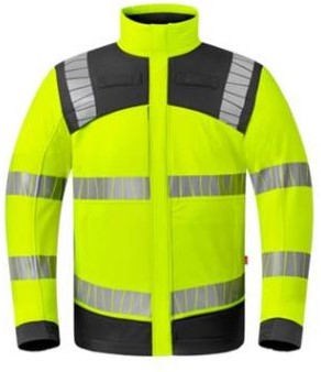 HAVEP 50410 softshell jas - fluo geel/grijs - s