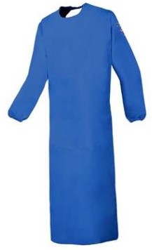 Sioen 8133 Boulogne schort - korenblauw - l