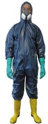 Hygoclean Overall kap PP-PE BLAUW overall - blauw - xl