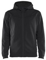 Blåkläder 3363 2526 hooded sweater - zwart/grijs - m