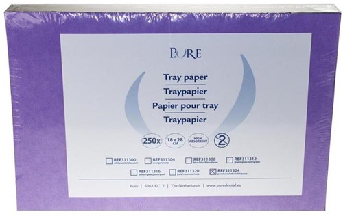 PURE Traypapier 18x28cm paars