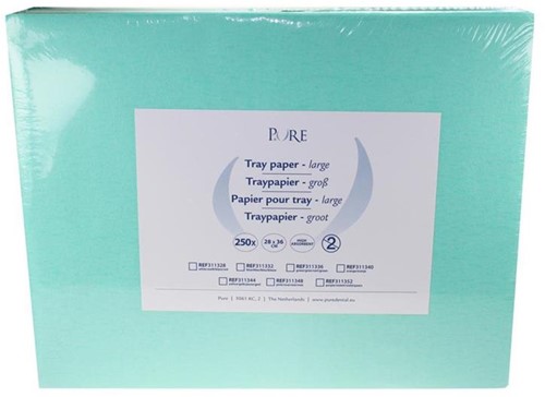 PURE Traypapier 28x36cm groen