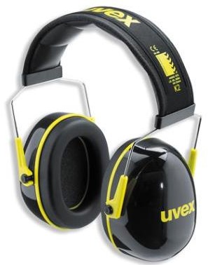 uvex K2 2600-002 gehoorkap met hoofdband