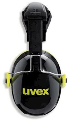 uvex K2 2600-202 gehoorkap met helmbevestiging