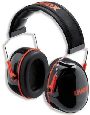 uvex K3 2600-003 gehoorkap met hoofdband