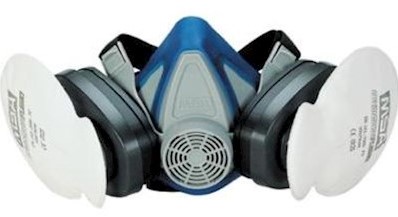 MSA Advantage 200 LS halfgelaatsmasker - blauw/grijs - l