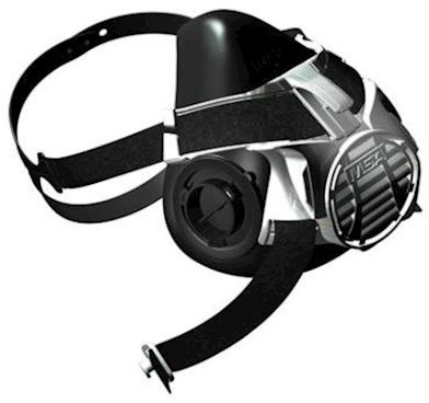 MSA Advantage 420 halfgelaatsmasker - zwart - l