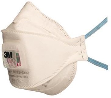 3M Aura 9322Gen3 stofmasker FFP2 NR D met uitademventiel in bulkverpakking