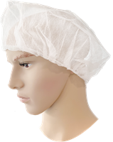 PSP 55-301 Baret PP wit haarnetjes