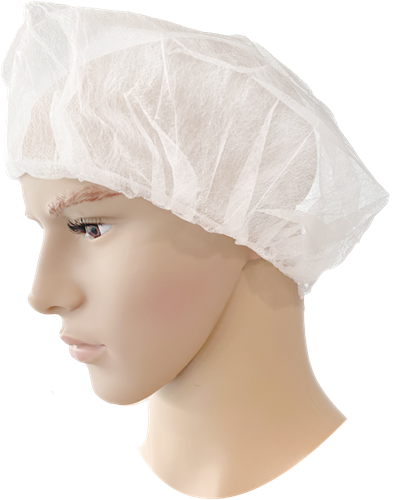 PSP 55-301 Baret PP wit haarnetjes