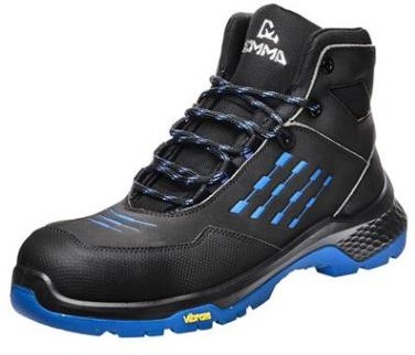 Emma Crossforce X High veiligheidsschoen S3S - D - zwart/blauw - 39